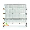 Batterie D'élevage 12 Cages - 60x31x35cm -Fournitures Pour Oiseaux batterie d elevage 12 cages 60x31x35cm