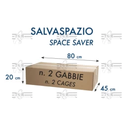 Cage D'élevage Pliable "Sestriere" 120x40x40 Cm -Fournitures Pour Oiseaux cage d elevage pliable sestriere 120x40x40 cm 1