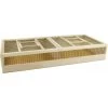 Cage De Transport Double En Bois 68x30x11cm -Fournitures Pour Oiseaux cage de transport double en bois 68x30x11