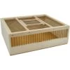 Cage De Transport En Bois 35x31x11cm -Fournitures Pour Oiseaux cage de transport en bois 35x31x11