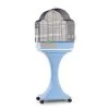 Cage Oiseaux "Aurora" Bleue Avec Support Sur Roulettes - 51x35x129cm -Fournitures Pour Oiseaux cage oiseaux aurora bleue avec support sur roulettes 51x35x129cm